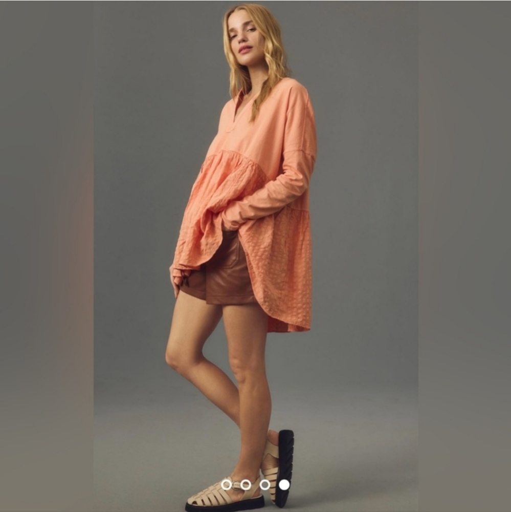 💖💖 NWT Pilcro Long-Sleeve Babydoll Top P2P 23"